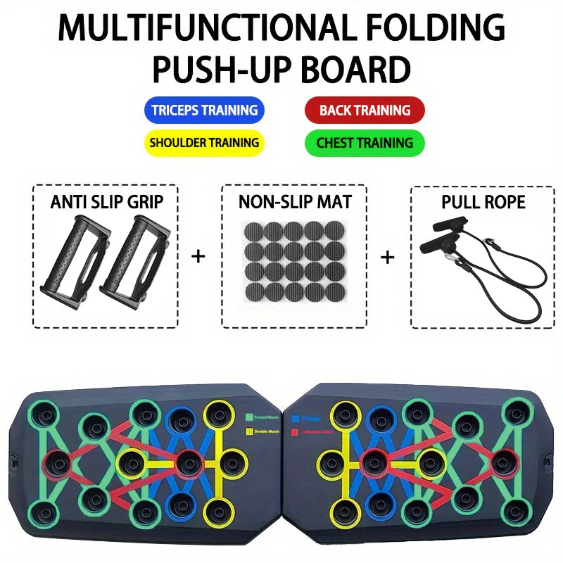 FitFlex Foldable Push-Up Board Set – Ultimate Body Workout System